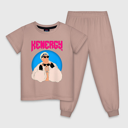 Детская пижама Кен и Барби / Пыльно-розовый – фото 1