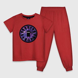Пижама хлопковая детская Magic tardis, цвет: красный