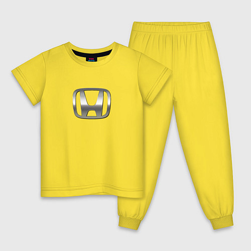 Детская пижама Honda sport auto silver / Желтый – фото 1