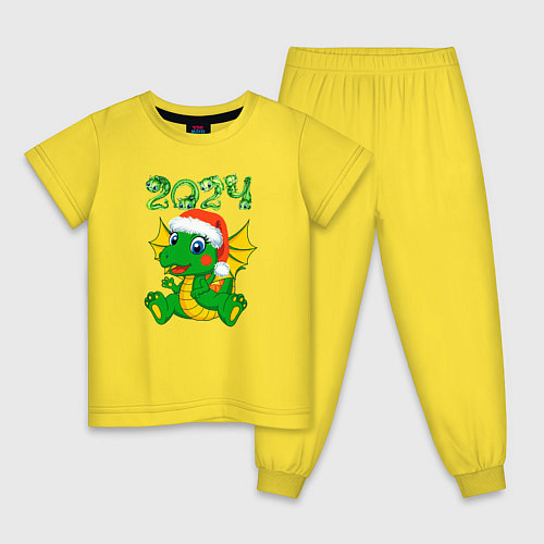 Детская пижама Дракончик 20204 / Желтый – фото 1