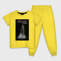 Пижама хлопковая детская Fallout - atom cola, цвет: желтый