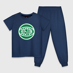 Пижама хлопковая детская Ball Celtics, цвет: тёмно-синий