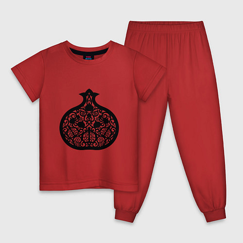 Детская пижама Гранат символ процветания / Красный – фото 1