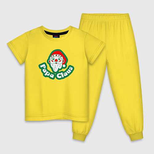 Детская пижама Papa Claus / Желтый – фото 1