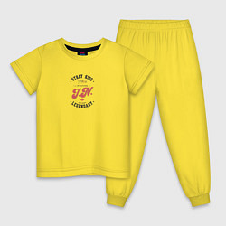 Пижама хлопковая детская I N k-idols, цвет: желтый
