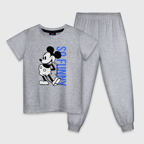 Детская пижама So funny Mickey / Меланж – фото 1