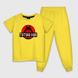 Пижама хлопковая детская Totoro park, цвет: желтый
