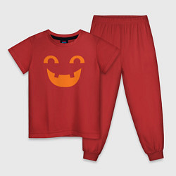 Пижама хлопковая детская Orange smile, цвет: красный