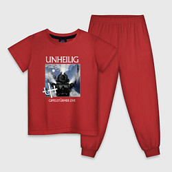 Пижама хлопковая детская Unheilig - Gipfelsturmer live, цвет: красный