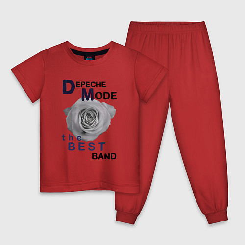 Детская пижама Depeche Mode - best of band / Красный – фото 1