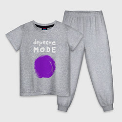 Пижама хлопковая детская Depeche Mode - Devotional circle, цвет: меланж