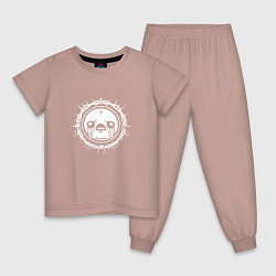 Пижама хлопковая детская Исаак и терновый венец, цвет: пыльно-розовый