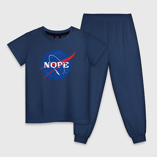 Детская пижама Nope NASA / Тёмно-синий – фото 1