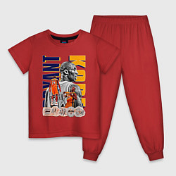 Пижама хлопковая детская Коби Брайант Лейкерс, цвет: красный