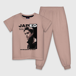 Пижама хлопковая детская Jared Joseph Leto 30 Seconds To Mars, цвет: пыльно-розовый