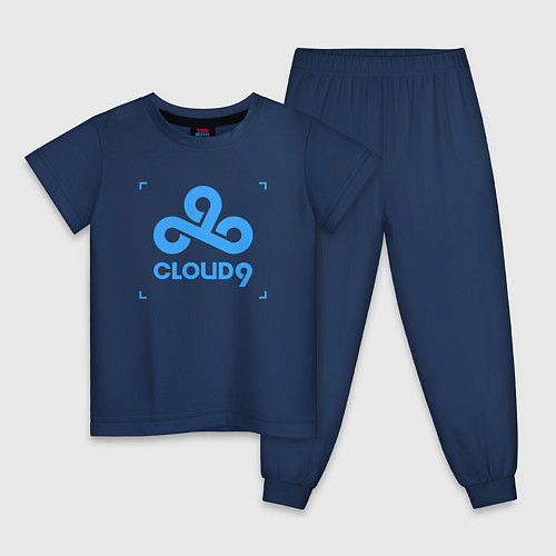 Детская пижама Cloud9 - tecnic blue / Тёмно-синий – фото 1