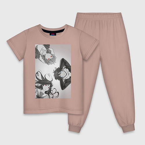 Детская пижама Бездомный бог Хиёри Ики / Пыльно-розовый – фото 1