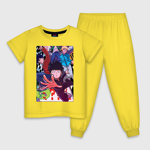 Детская пижама Моб Психо 100 Экубо / Желтый – фото 1