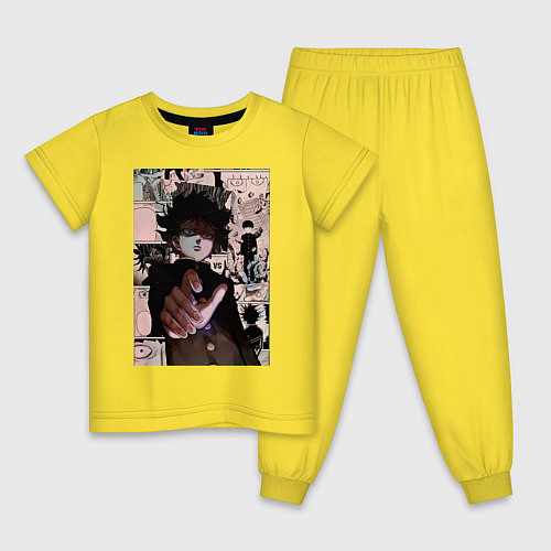Детская пижама Моб Психо 100 Рицу Кагэяма Шигэо Кагэяма / Желтый – фото 1