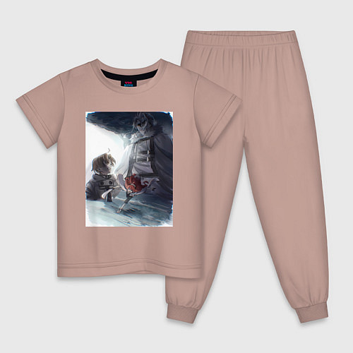 Детская пижама Безработный Рудеус Грейрат / Пыльно-розовый – фото 1