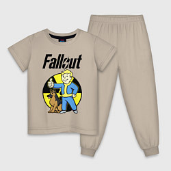 Детская пижама Vault boy and dog