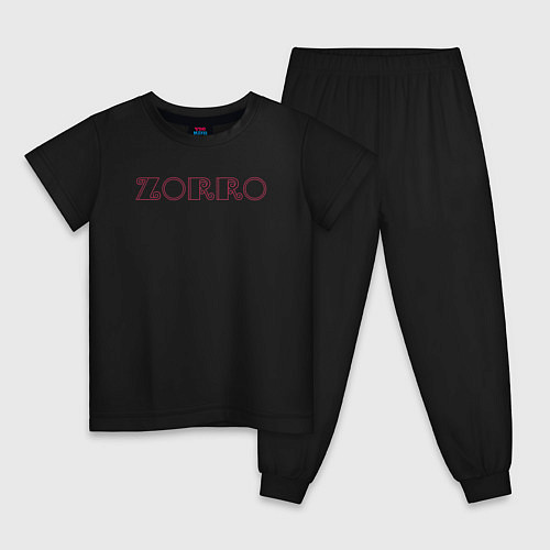 Детская пижама Zorro / Черный – фото 1
