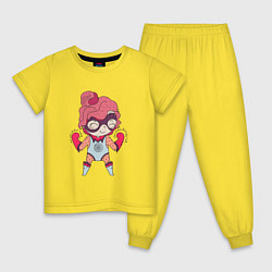 Детская пижама Супер девочка