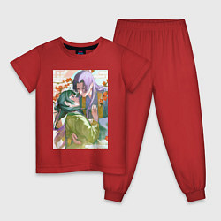 Пижама хлопковая детская Монолог фармацевта Жэньши Маомао объятия, цвет: красный