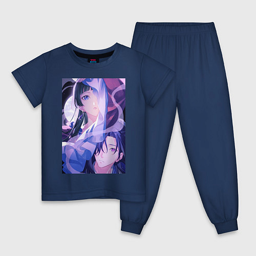 Детская пижама Монолог фармацевта Маомао сыщик / Тёмно-синий – фото 1