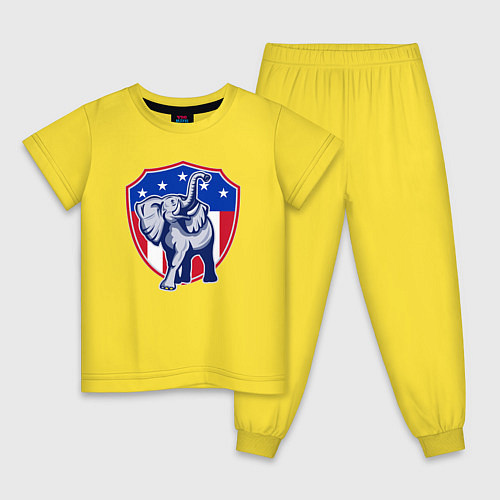 Детская пижама Elephant USA / Желтый – фото 1
