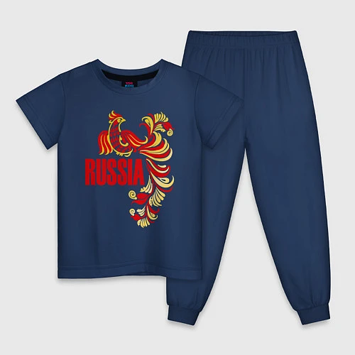 Детская пижама Russia / Тёмно-синий – фото 1