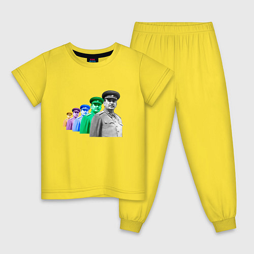 Детская пижама Pop art товарищ Сталин / Желтый – фото 1