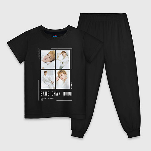Детская пижама Bang chan stray kids cute / Черный – фото 1