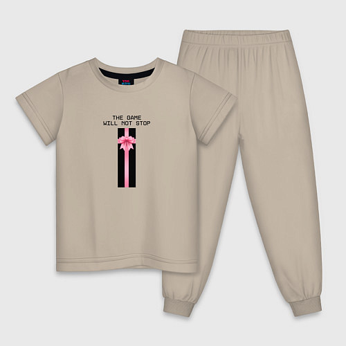 Детская пижама Squid Game - Gift / Миндальный – фото 1