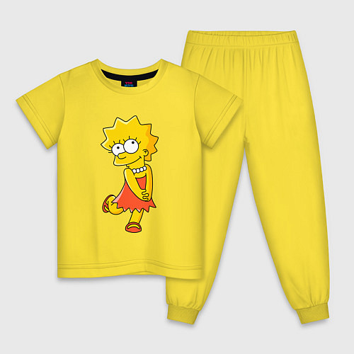 Детская пижама Lisa Simpson / Желтый – фото 1