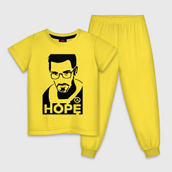 Пижама хлопковая детская Gordon Freeman - надежда, цвет: желтый
