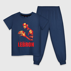 Пижама хлопковая детская King James Lebron, цвет: тёмно-синий