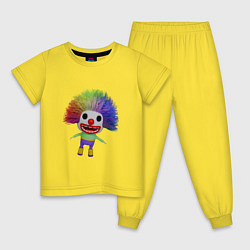 Детская пижама Cartoon clown colorful hair