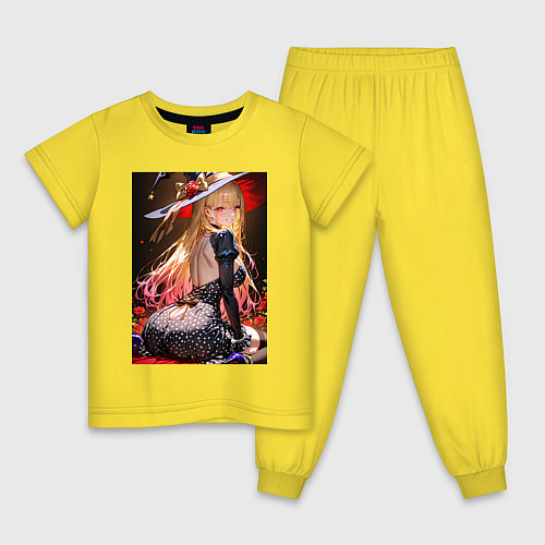Детская пижама Марин Китагава косплей ведьмочки / Желтый – фото 1