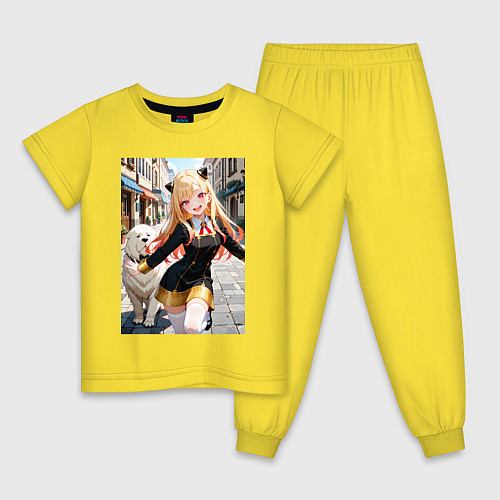 Детская пижама Марин Китагава косплей Ани Форджер / Желтый – фото 1