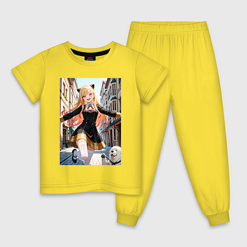 Детская пижама Марин Китагава косплей Ани Форджер / Желтый – фото 1