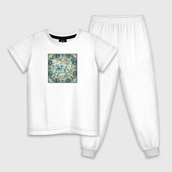 Пижама хлопковая детская Голубь мира, цвет: белый