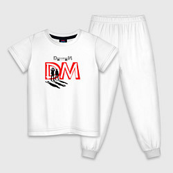 Пижама хлопковая детская Depeche Mode - Memento Mori Fletch rip, цвет: белый