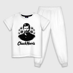 Детская пижама Чак Норрис в цветах