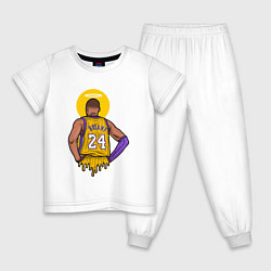 Пижама хлопковая детская Kobe Bryant angel, цвет: белый