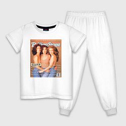 Пижама хлопковая детская Rolling Stone: Twin Peaks, цвет: белый