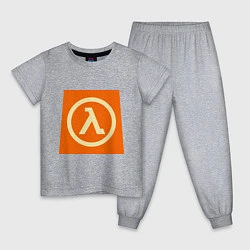 Пижама хлопковая детская Half-Life, цвет: меланж