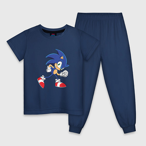 Детская пижама Sonic the Hedgehog / Тёмно-синий – фото 1