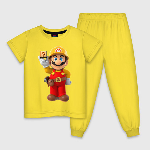 Детская пижама Super Mario / Желтый – фото 1