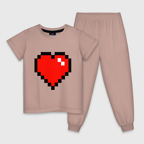 Детская пижама Minecraft Lover / Пыльно-розовый – фото 1